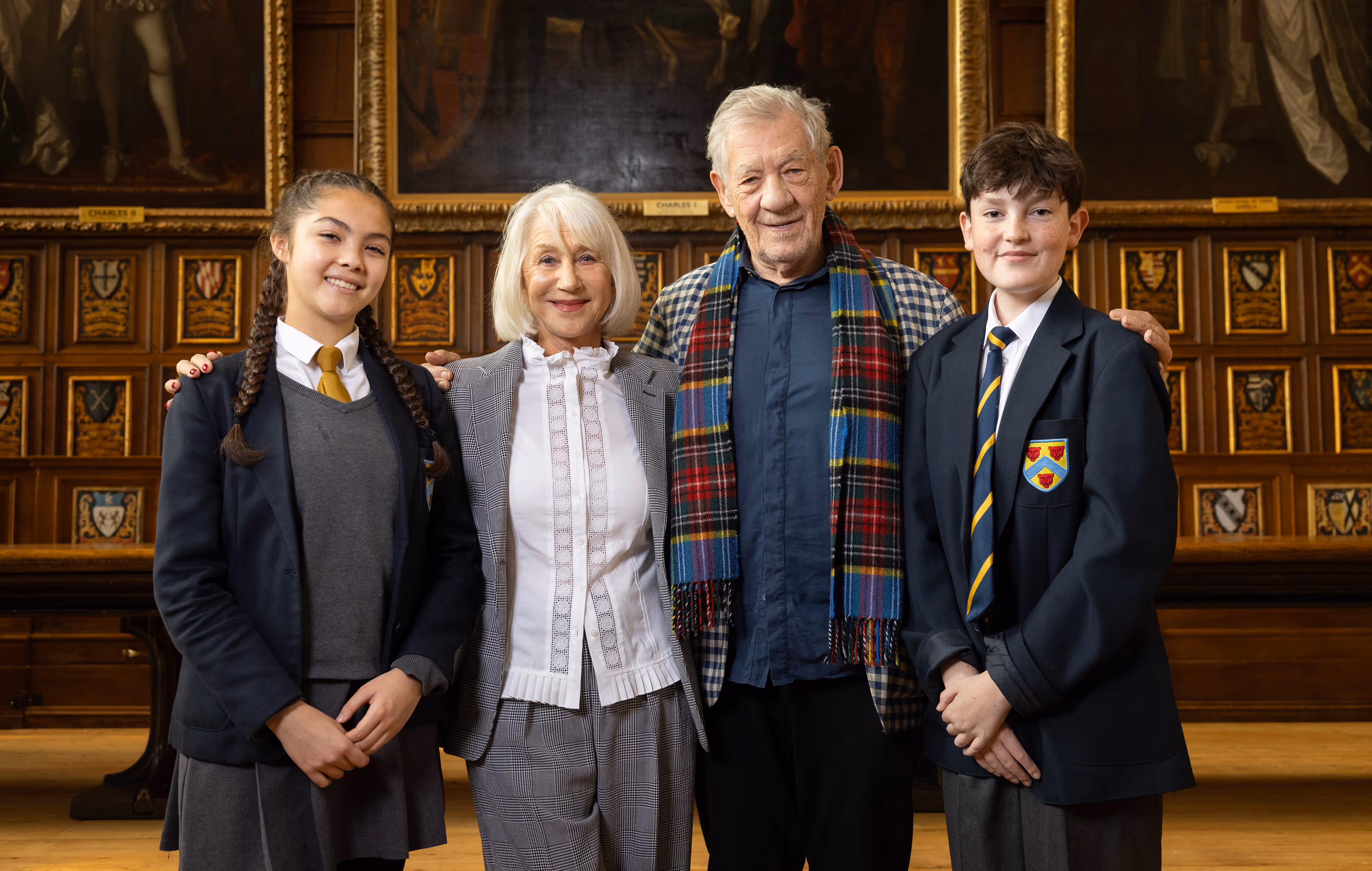 Helen Mirren and Ian McKellen at the launch of the RSC Shakespeare Curriculum c. Matt Alexander _PA Media Assignments